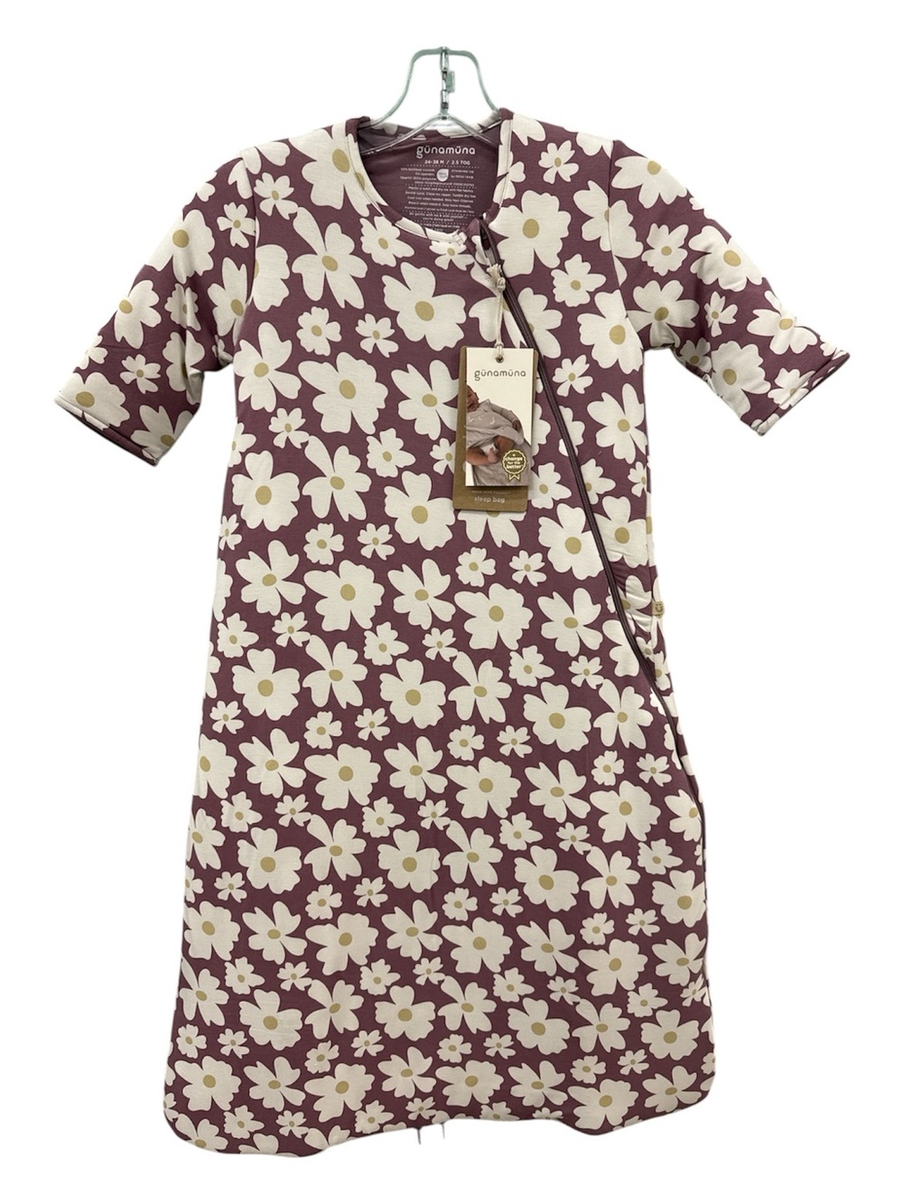 Gunamuna Lilac Floral Zip-Front Kids Dress